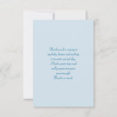 Schattige Giraf met een Bloemenkranz Feest Bedankt Kaart (Achterkant)