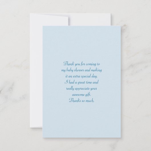 Schattige Giraf met een Bloemenkranz Feest Bedankt Kaart (Achterkant)