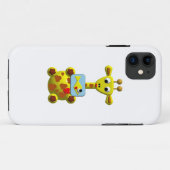 Schattige Giraf met Goudvis Case-Mate iPhone Case (Achterkant (horizontaal))