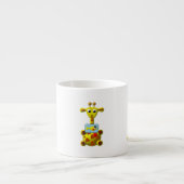 Schattige Giraf met Goudvis Espresso Kop (Voorkant)