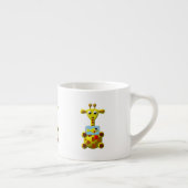 Schattige Giraf met Goudvis Espresso Kop (Rechts)