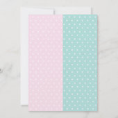 schattige giraf polka stipt sekse onthult partijha kaart (Achterkant)