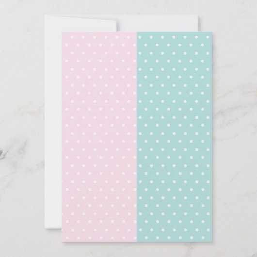 schattige giraf polka stipt sekse onthult partijha kaart (Achterkant)