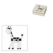 schattige giraf rubberstempel (Gestempeld)