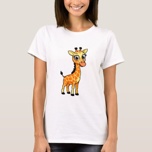 schattige giraf t-shirt (Voorkant)