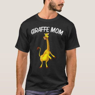 Schattige Giraf Voor Vrouwen Moeder Wilde Dieren H T-shirt