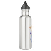 Schattige Giraffe Astronaut Illustratie Classic T- Waterfles (Links)