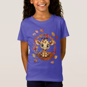 Schattige Giraffe “Autisme Geweldige Herfst” T-shirt