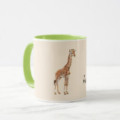 Schattige Giraffe Dier Mok (Voorkant links)