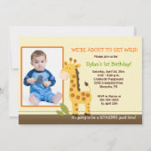 Schattige Giraffe *FOTO* Birthday 5x7 Kaart (Voorkant)