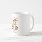 Schattige Giraffe Grappige Cartoon Dier Mok – Scha (Voorkant rechts)