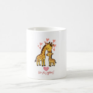 Schattige Giraffe Grappige Cartoon Dier Mok – Scha