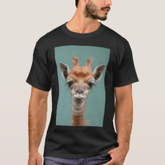 Schattige giraffe Grappige dier kunst familie T-shirt