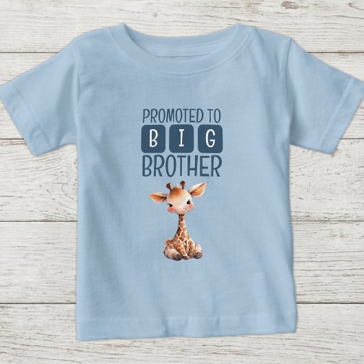 Schattige giraffe grote broer blauw