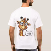 schattige Giraffe in actie! T-shirt (Achterkant)