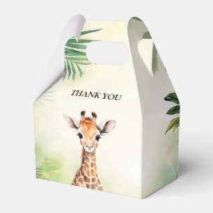 Schattige Giraffe Jungle Baby Shower Feest Mooie Bedankdoosjes