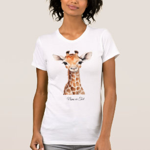 Schattige Giraffe Jungle Baby Shower Feest Mooie T-shirt