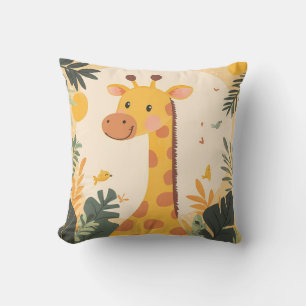 Schattige Giraffe Jungle Exotisch Safari Dier Kind Kussen