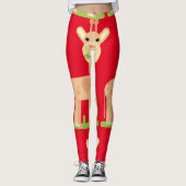 Schattige Giraffe Kauwend Thunder_Cove Leggings (Voorkant)