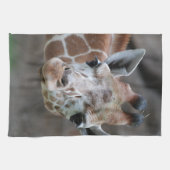 Schattige Giraffe keukenhanddoek (Horizontaal)