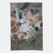 Schattige Giraffe keukenhanddoek (Verticaal)