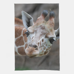Schattige Giraffe keukenhanddoek