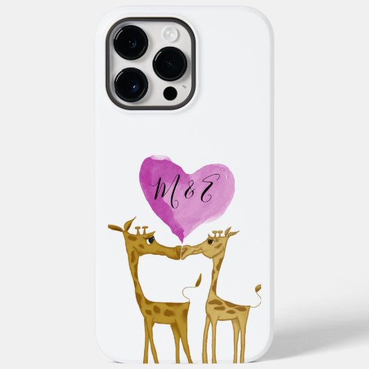 Schattige Giraffe Lovers Case-Mate iPhone Case (Achterkant)