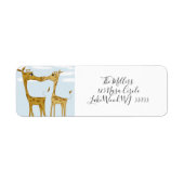 Schattige Giraffe Lovers Etiket (Voorkant)