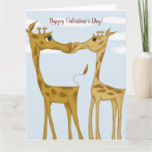Schattige Giraffe Lovers Kaart (Voorkant)
