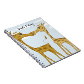 Schattige Giraffe Lovers Notitieboek (Rechterzijde)