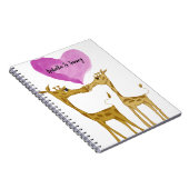 Schattige Giraffe Lovers Notitieboek (Rechterzijde)