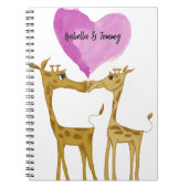 Schattige Giraffe Lovers Notitieboek (Voorkant)