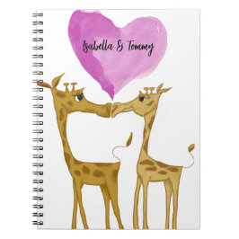 Schattige Giraffe Lovers Notitieboek