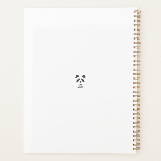 Schattige Giraffe Lovers Planner (Achterkant)