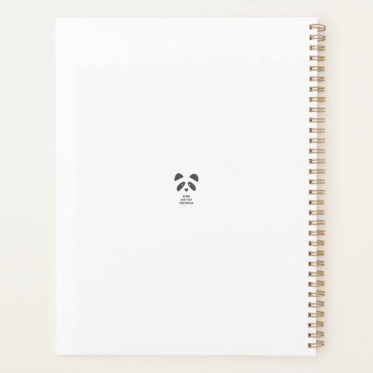 Schattige Giraffe Lovers Planner (Achterkant)