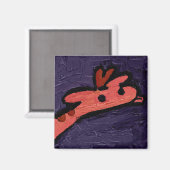 Schattige giraffe magneet (Voorkant / Achterkant)