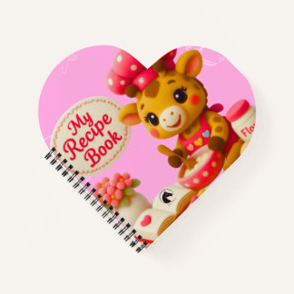 Schattige Giraffe Mijn Receptenboek Kawaii Roze No Notitieboek