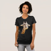 Schattige Giraffe Modern Grappige Wilde Dieren T-shirt (Voorkant volledig)