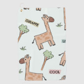Schattige Giraffe naadloos patroon Golfhanddoek (Voorkant)
