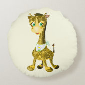 Schattige Giraffe rond kussen (Achterkant)