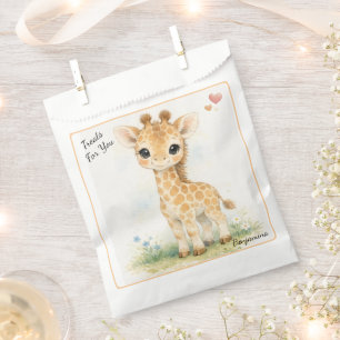 Schattige Giraffe Safari Hoge Kleine Wonder Baby S Bedankzakje