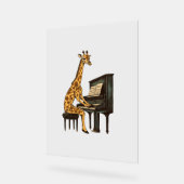 Schattige Giraffe Speelt Piano Giraffen Muzikant M Acryl Bord (Hoek)