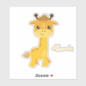 Schattige Giraffe Sticker (Vel)
