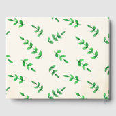 Schattige Giraffe & Vogel Gepersonaliseerd Baby sh Gastenboek (Achterkant)