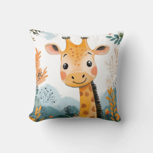 Schattige Giraffe Waterverf Kinderen Illustratie N Kussen
