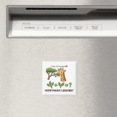 Schattige Giraffe Wiskunde Magneet voor Kinderen (Insitu (Vaatwasser))