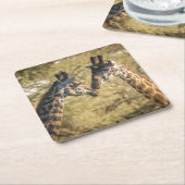 Schattige Giraffes Onderzetter (Schuin)