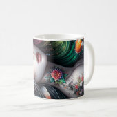 Schattige Girl's design Koffiemok (Voorkant rechts)