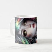 Schattige Girl's design Koffiemok (Voorkant links)