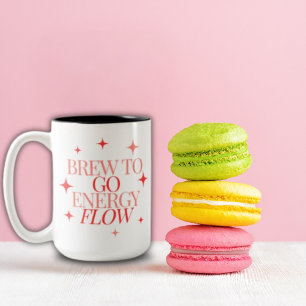 Schattige Girly Brew To Go Energy Flow Coffee Mok